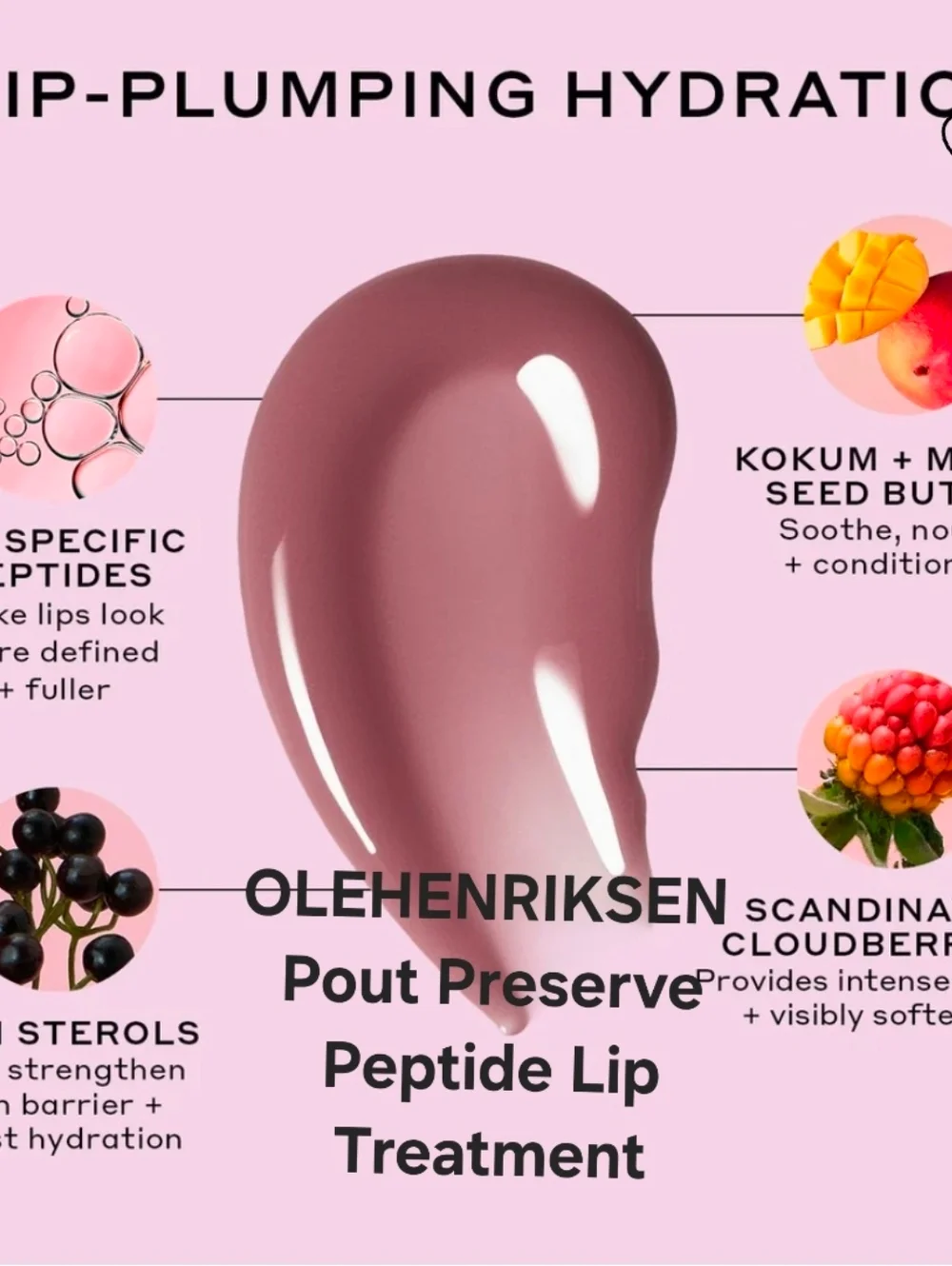 OLEHENRIKSEN Pout Preserve Peptide Lip Treatment SWEET MACAROON. BNIB